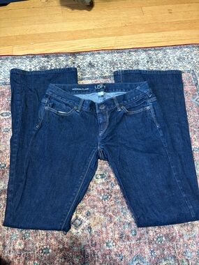 LOFT Modern Flare Jeans in Dark Indigo